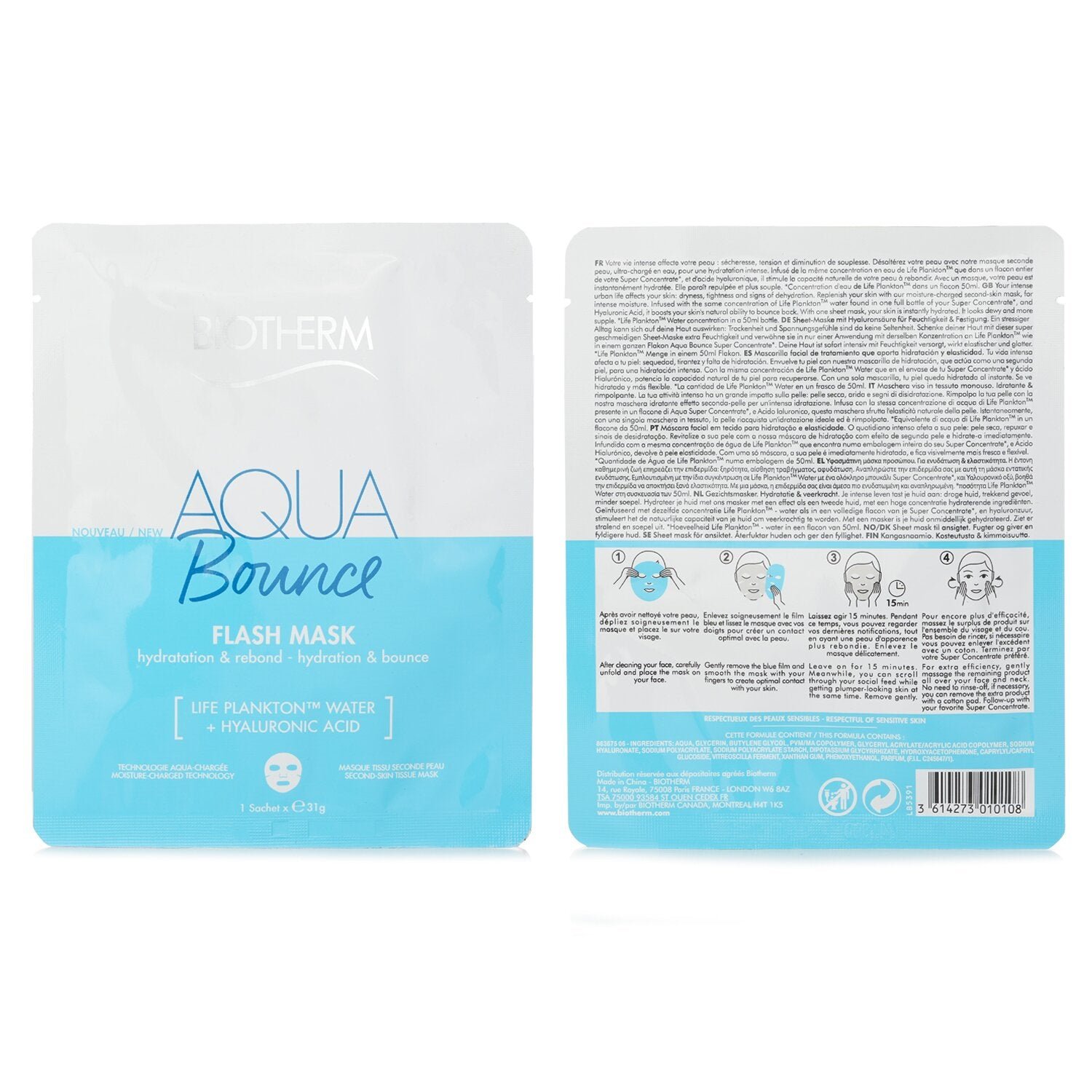 ماسك Aqua Bounce Flash من Biotherm - صورة 2