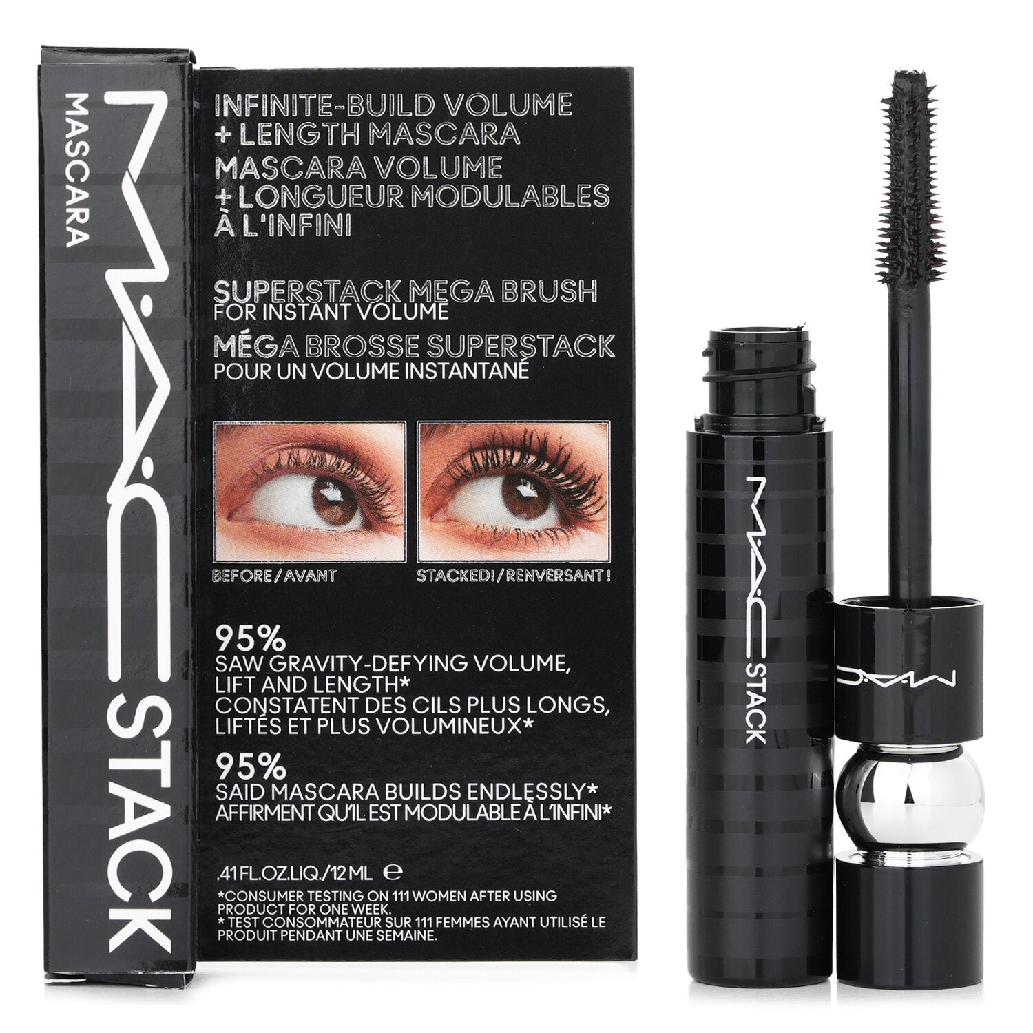 Stack Mascara - # Black by MAC - Image 2