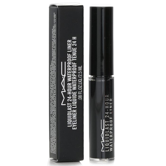 قلم مضاد للماء يدوم 24 ساعة Liquidlast - # Point Black 2.5ml/0.08oz من MAC - صورة 2