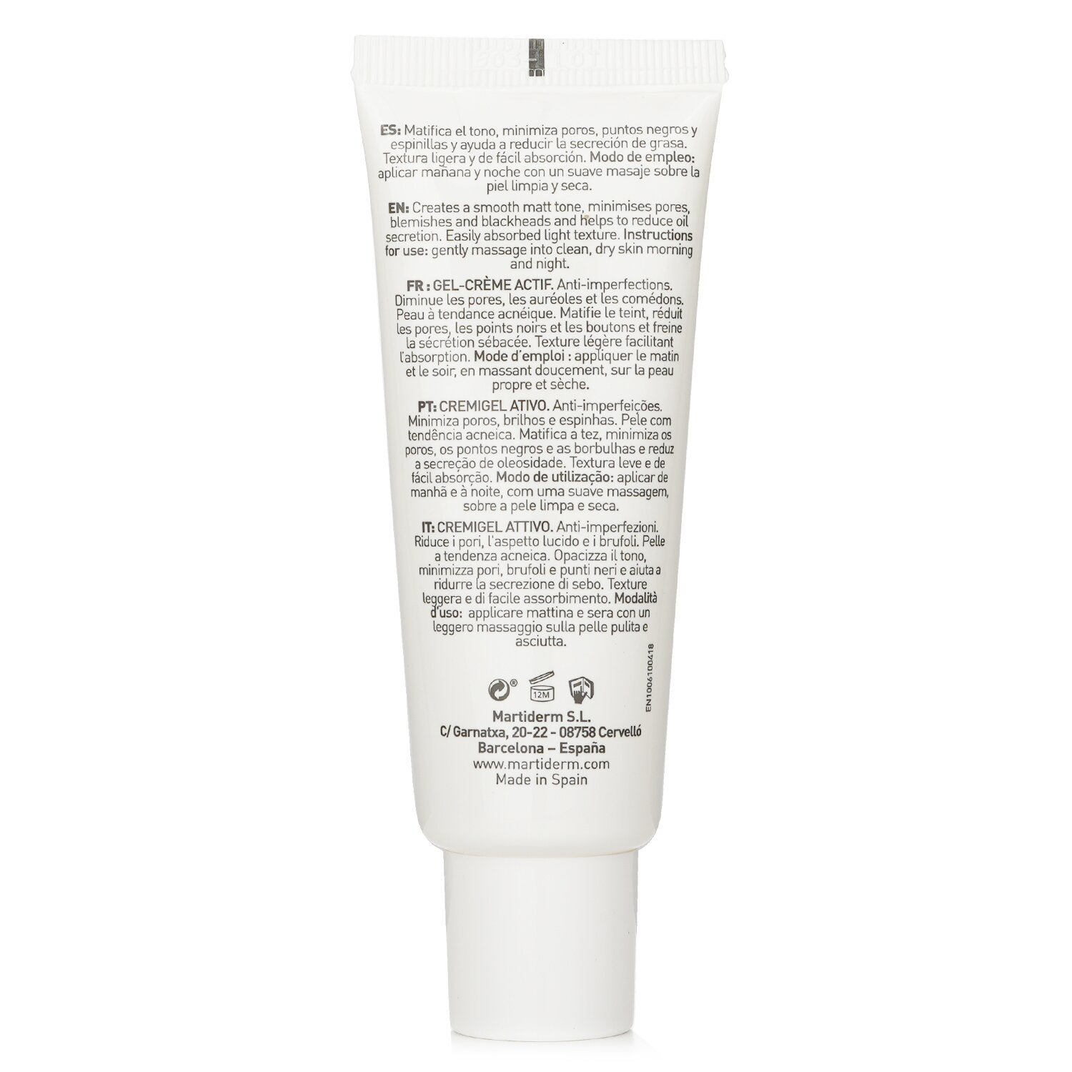 Acniover Active Cremigel (For Acne-Prone Skin) by Martiderm - Image 3