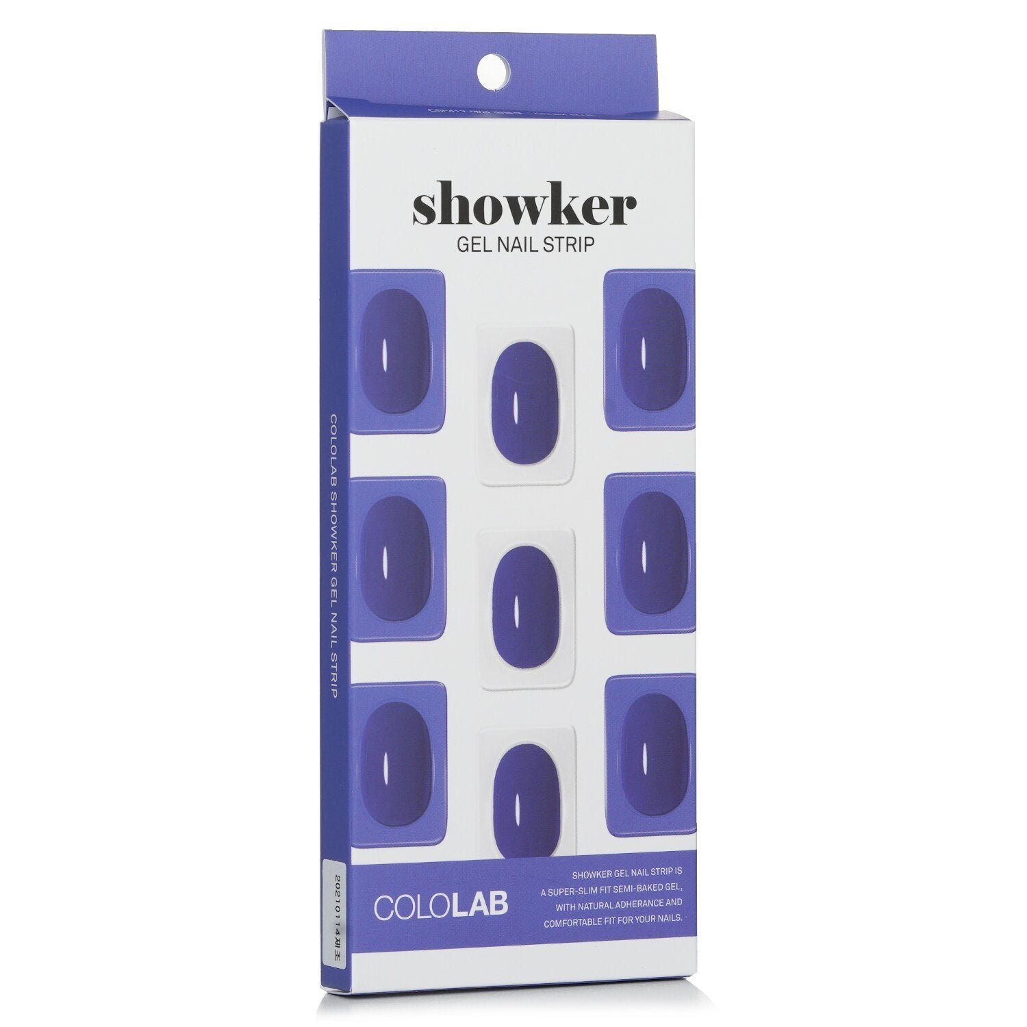 Showker Gel Nail Strip # CSF412 Denim Blue من Cololab - صورة 2
