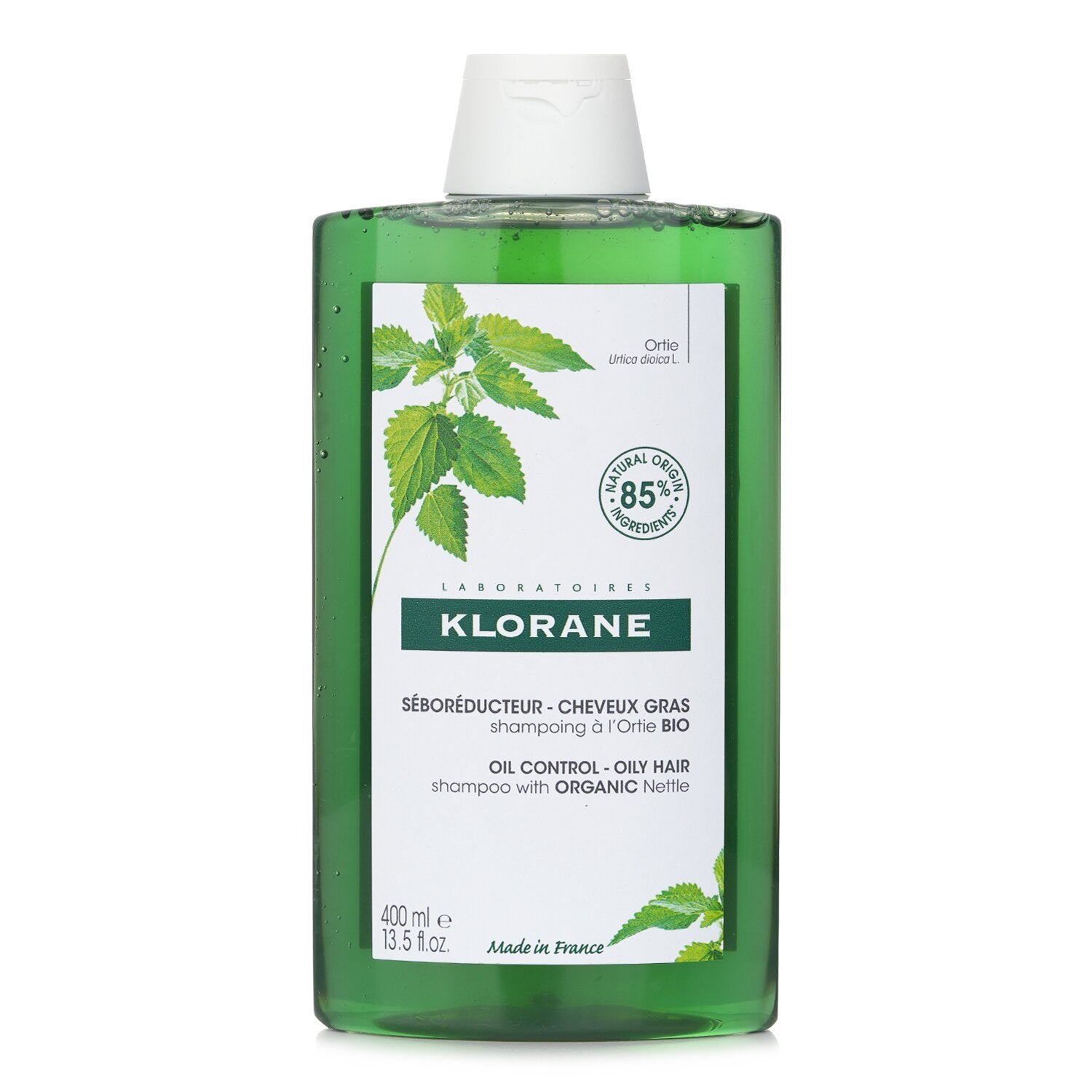 Shampoo with Organic Nettle (Oil Control Oily Hair) by Klorane - Image 1