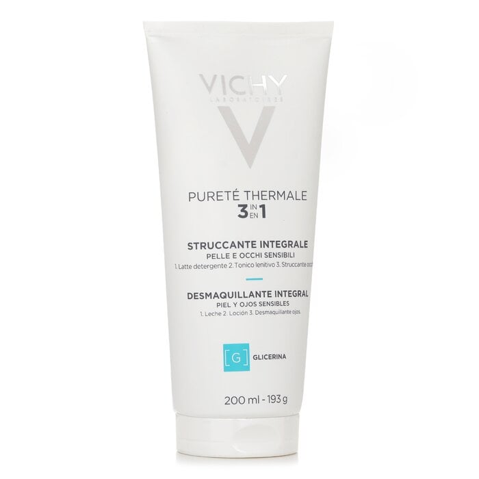 Purete Thermale 3 In 1 One Step Cleanser (For Sensitive Skin) (Random Packaging) 200ml/6.76ml by Vichy - Image 2