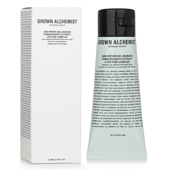 Age-Repair Gel Masque - Pomegranate Extract & Peptide Complex 75ml/2.53oz by Grown Alchemist - Image 2