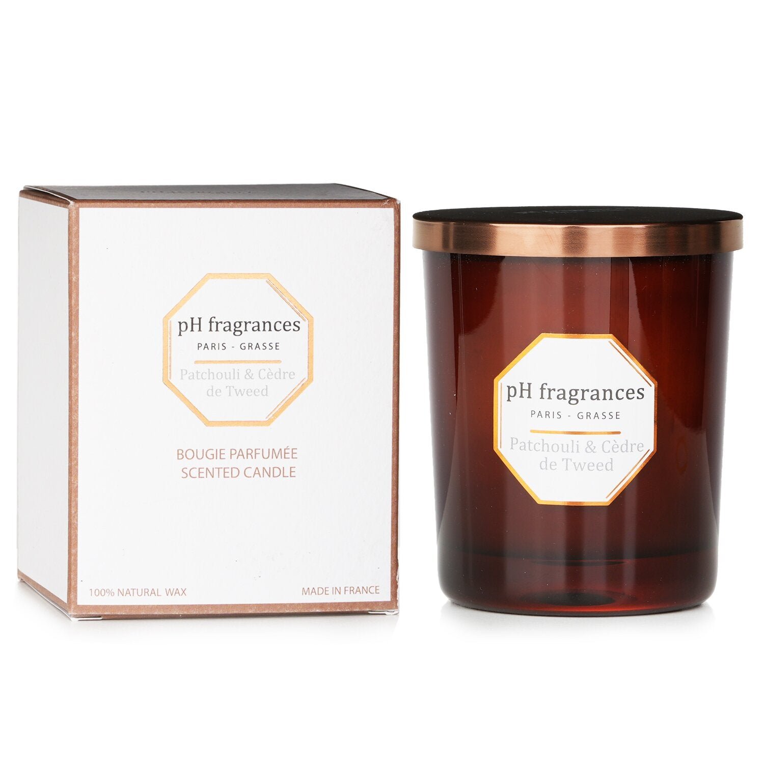 Scented Candle - Patchouli & Cedre De Tweed by pH fragrances - Image 2