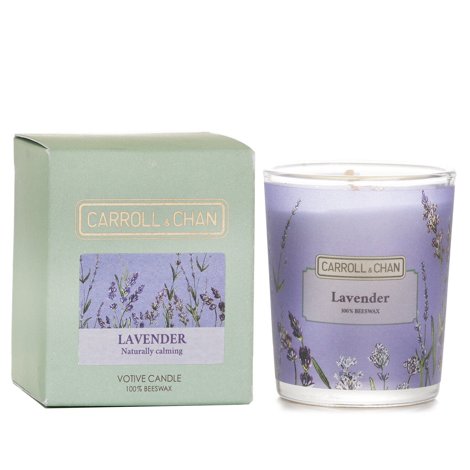 شمع نذري بشمع العسل 100% - Lavender من Carroll & Chan - صورة 2