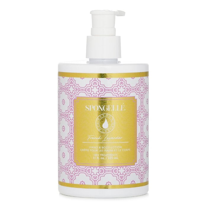 Hand & Body Lotion - French Lavender 325ml/11oz by Spongelle - Image 1
