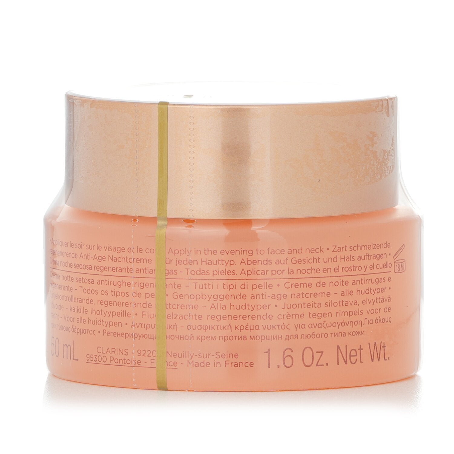Extra Firming Nuit Wrinkle Control, Regenerating Night Silky Cream (All Skin Type) by Clarins - Image 3