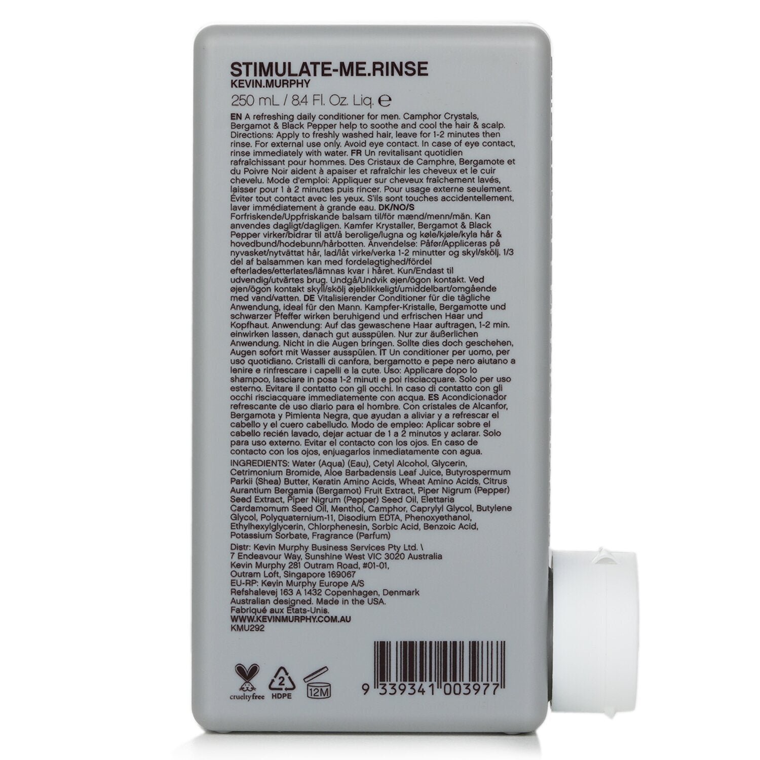 Stimulate-Me.Rinse (Stimulating and Refreshing Conditioner - For Hair & Scalp) by Kevin.Murphy - Image 3