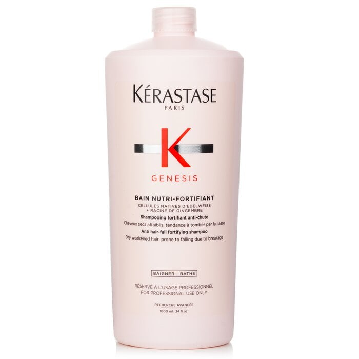 Genesis Bain Nutri-Fortifiant Anti Hair-Fall Fortifying Shampoo (Dry Weakened Hair, Prone To Falling Due To Breakage) 1000ml/34oz by Kerastase - Image 1