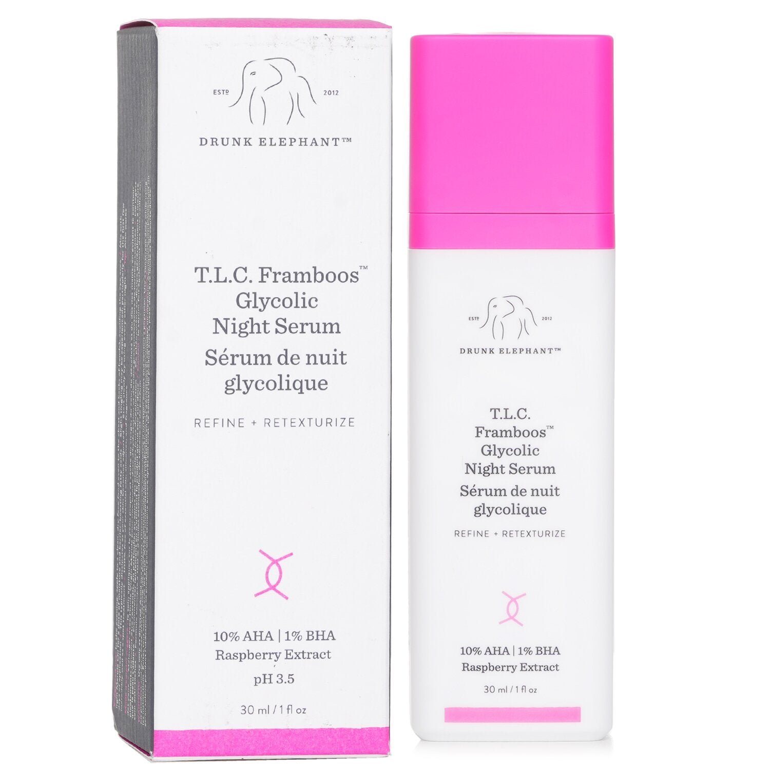سيرم ليلي T.L.C. Framboos Glycolic من Drunk Elephant - صورة 2