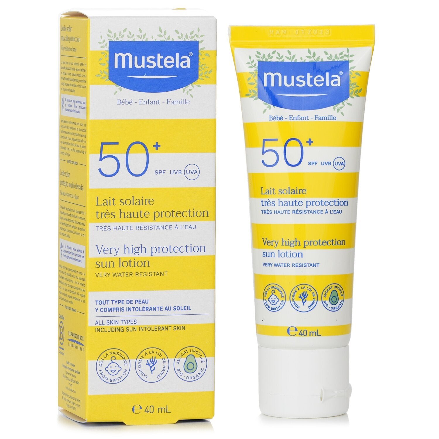 Very High Protection Sun Lotion SPF50+ by Mustela - Image 2