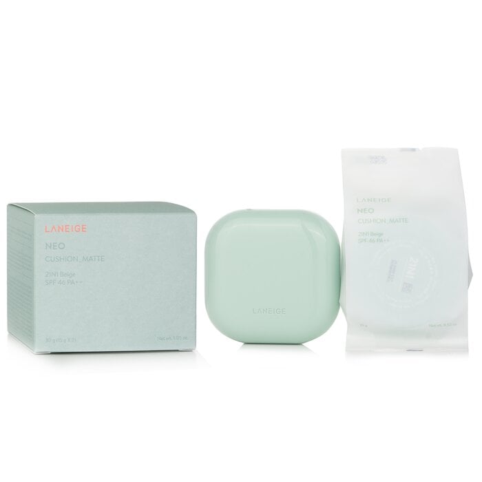 Neo Cushion Matte SPF46 - # 21N1 Beige 2x15g/1.05oz by Laneige - Image 1