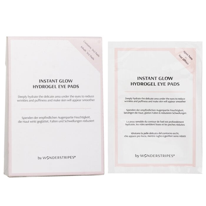 Instant Glow Hydrogel Eye Pads 5x2pads by WONDERSTRIPES - Image 1