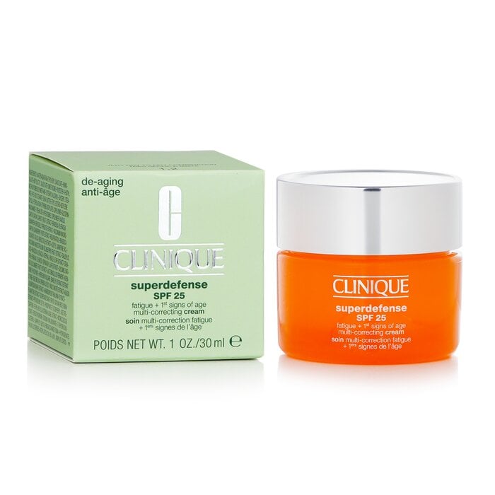 Superdefense SPF 25 Fatigue + 1st Signs Of Age Multi-Correcting Cream - Very Dry to Dry Combination 30ml/1oz by Clinique - Image 2