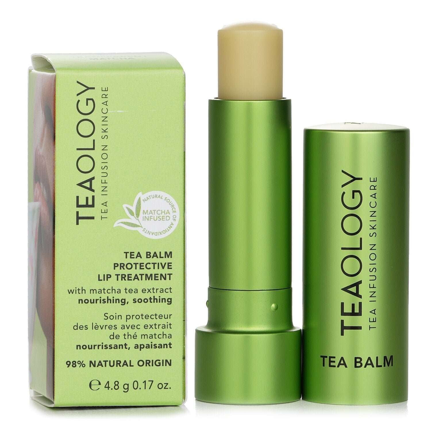 بلسم شفاه شفاف من شاي ماتشا من Teaology - صورة 2