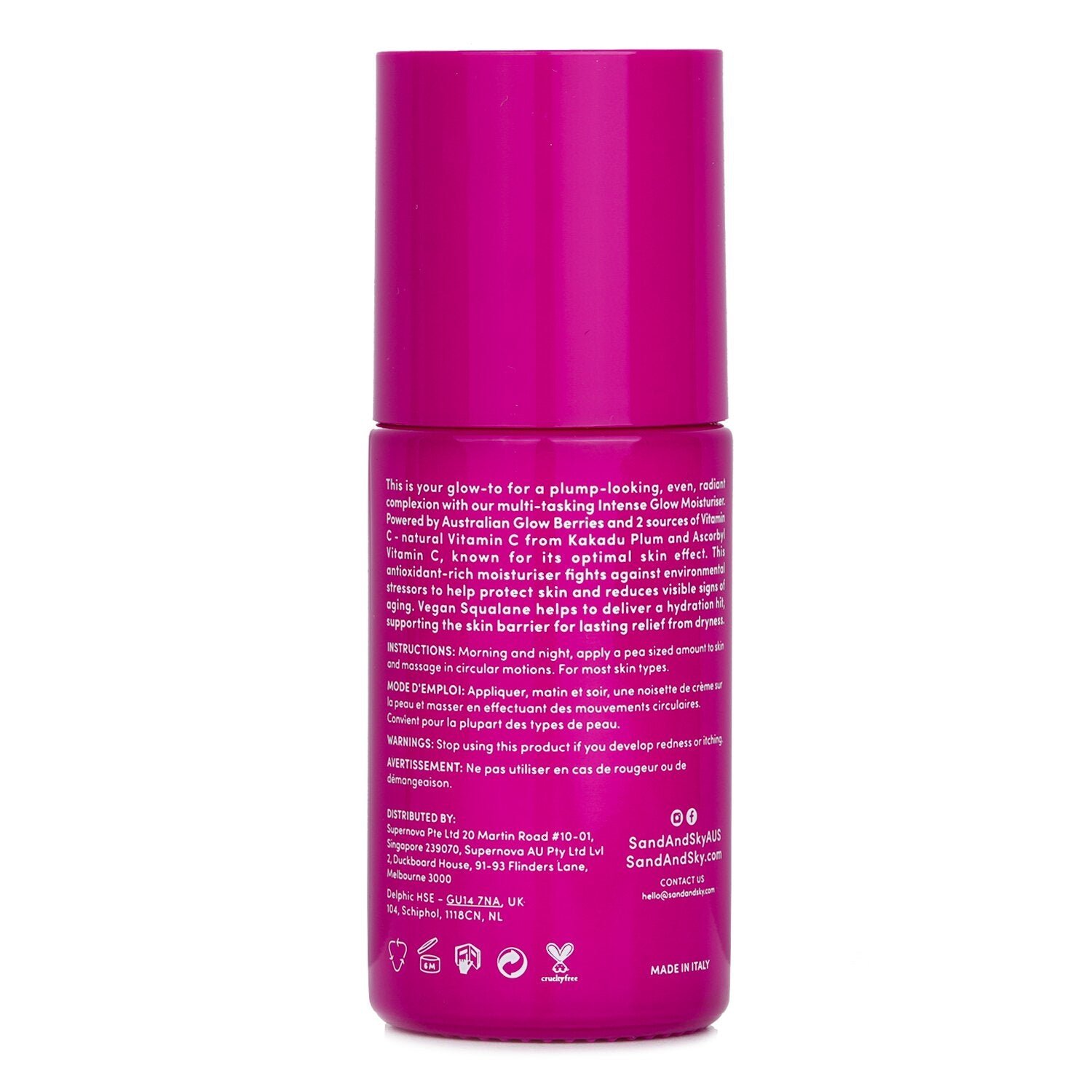 Australian Glow Berries Intense Glow Moisturiser - Nourish + Smooth من Sand & Sky - صورة 3