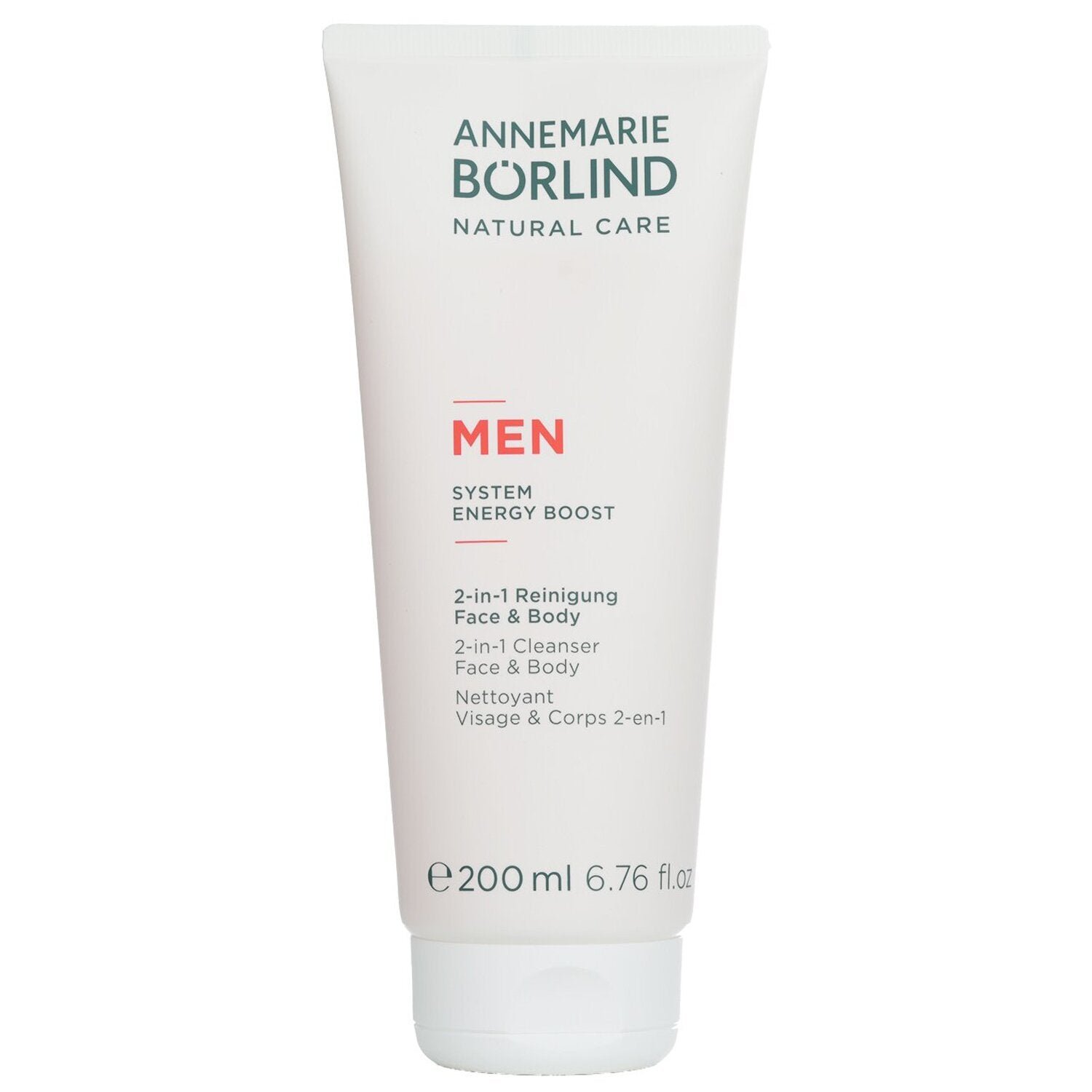 Men System Energy Boost 2-in-1 Cleanser Face & Body by Annemarie Borlind - Image 1