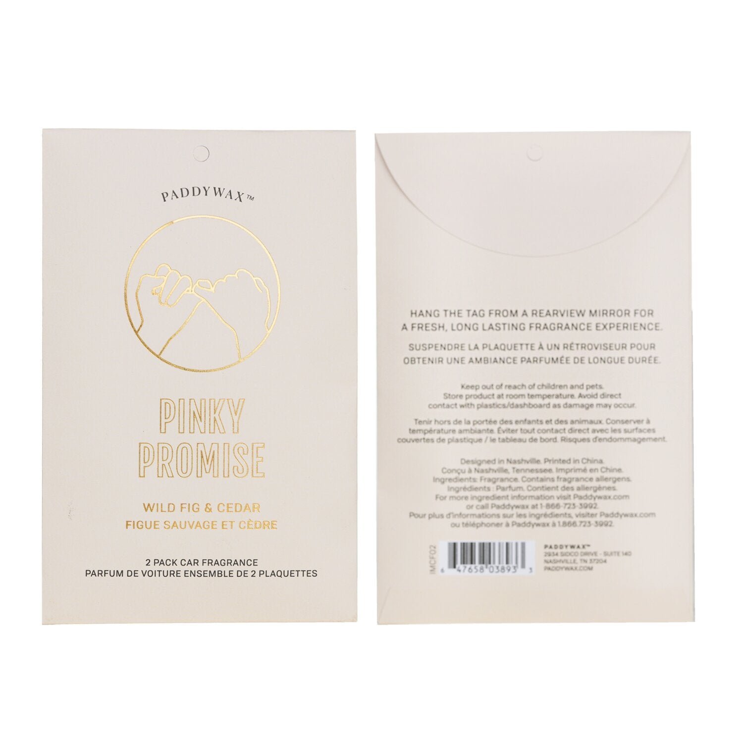عطر الانطباعات للسيارات - بينكي بروميس من Paddywax - صورة 3