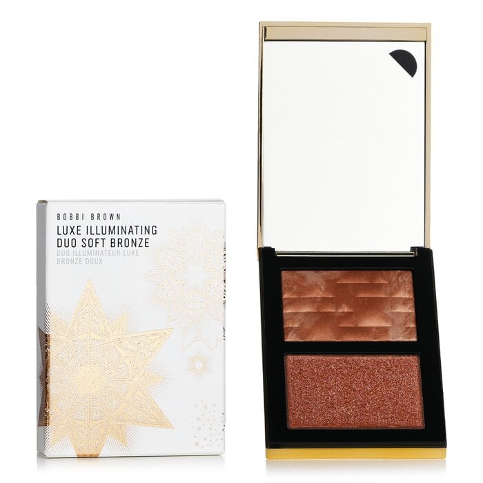 ثنائية مضيئة فاخرة (بودرة هايلايت + بودرة ملمعة) - # برونز ناعم 6.5g/0.22oz من Bobbi Brown - صورة 2
