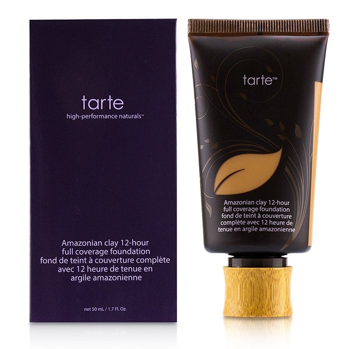 أساس كامل التغطية يدوم 12 ساعة بالطين الأمازوني - # 47G ذهبي غامق أسمر 50ml/1.7oz من Tarte - صورة 2