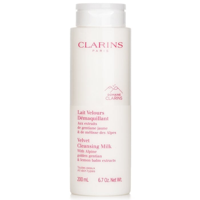 Velvet Cleansing Milk with Alpine Golden Gentian & Lemon Balm Extracts 200ml/6.7oz by Clarins - Image 1