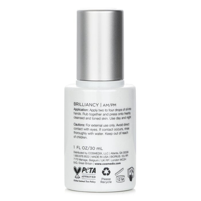 Brilliancy Vitamin C Brightening Face Oil 30ml/1oz by CosMedix - Image 3
