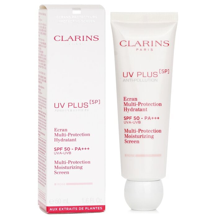 UV Plus [5P] Anti-Pollution Multi-Protection Moisturizing Screen SPF 50 - Rose 50ml/1.6oz by Clarins - Image 2