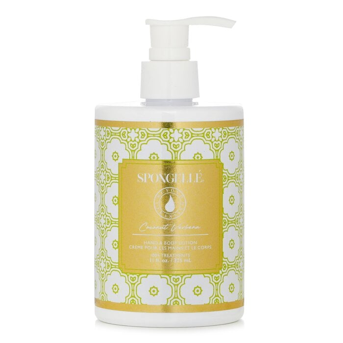 Hand & Body Lotion - Coconut Verbena 325ml/11oz by Spongelle - Image 1
