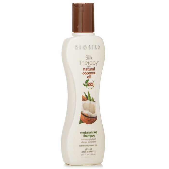 Silk Therapy with Coconut Oil Moisturizing Shampoo 167ml/5.64oz by BioSilk - Image 2