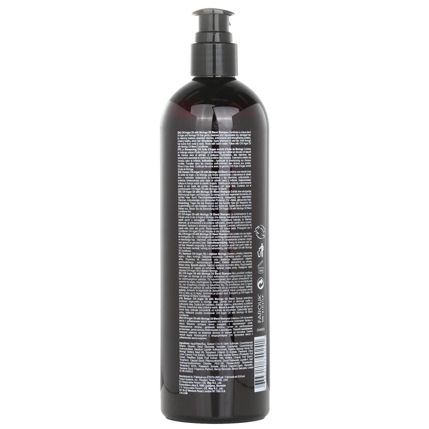 Argan Oil Plus Moringa Oil Shampoo - Sulfate & Paraben Free by CHI - Image 3
