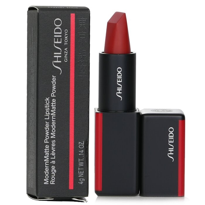 ModernMatte Powder Lipstick - # 514 Hyper Red (True Red) 4g/0.14oz by Shiseido - Image 2
