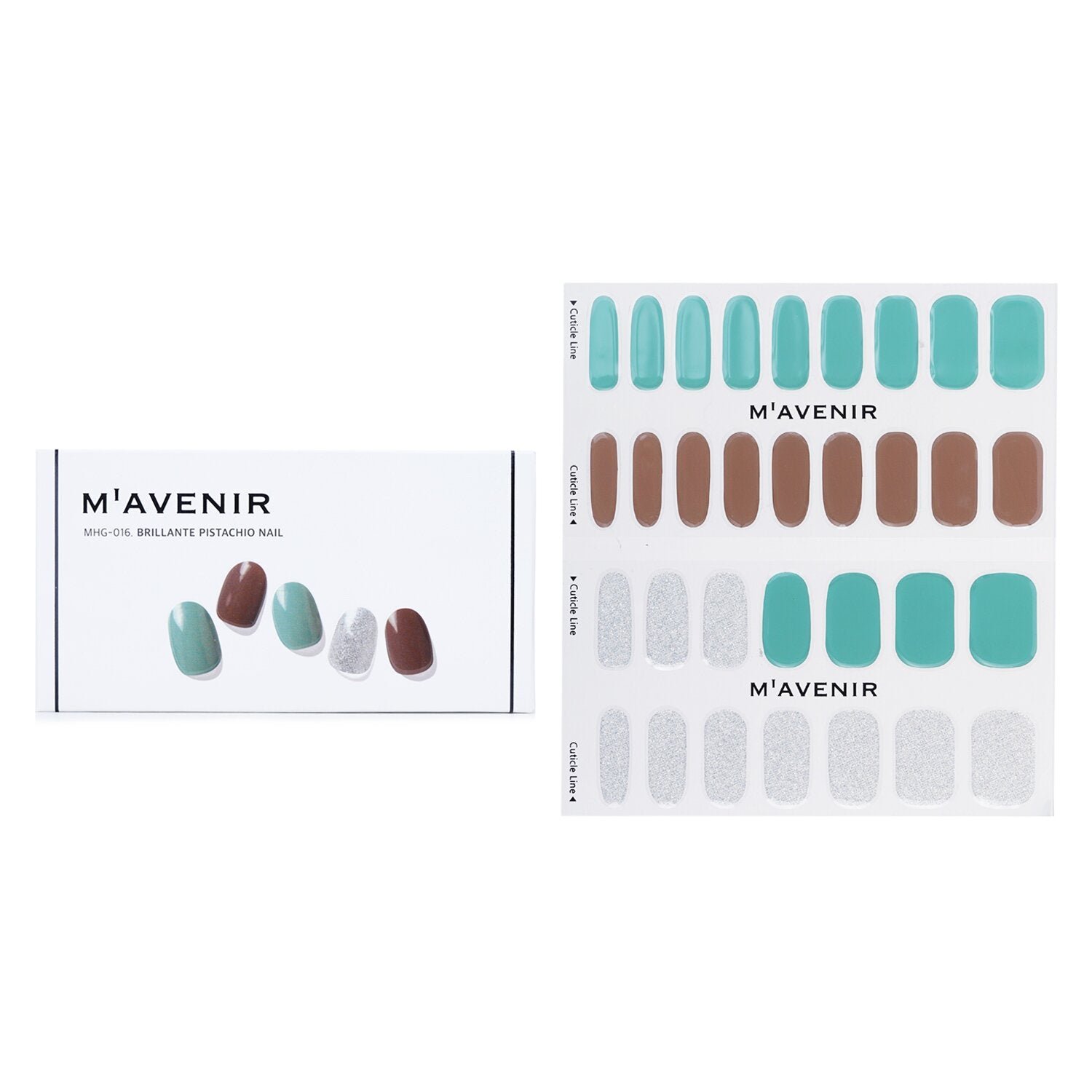 Nail Sticker (Assorted Colour) - # Brillante Pistachio Nail by Mavenir - Image 1