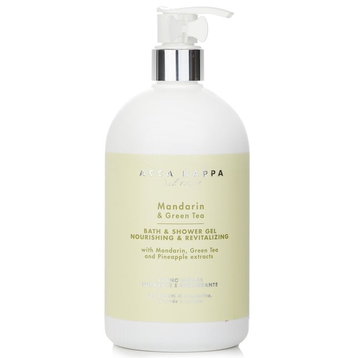 Mandarin & Green Tea Bath & Shower Gel 500ml/17oz by Acca Kappa - Image 1