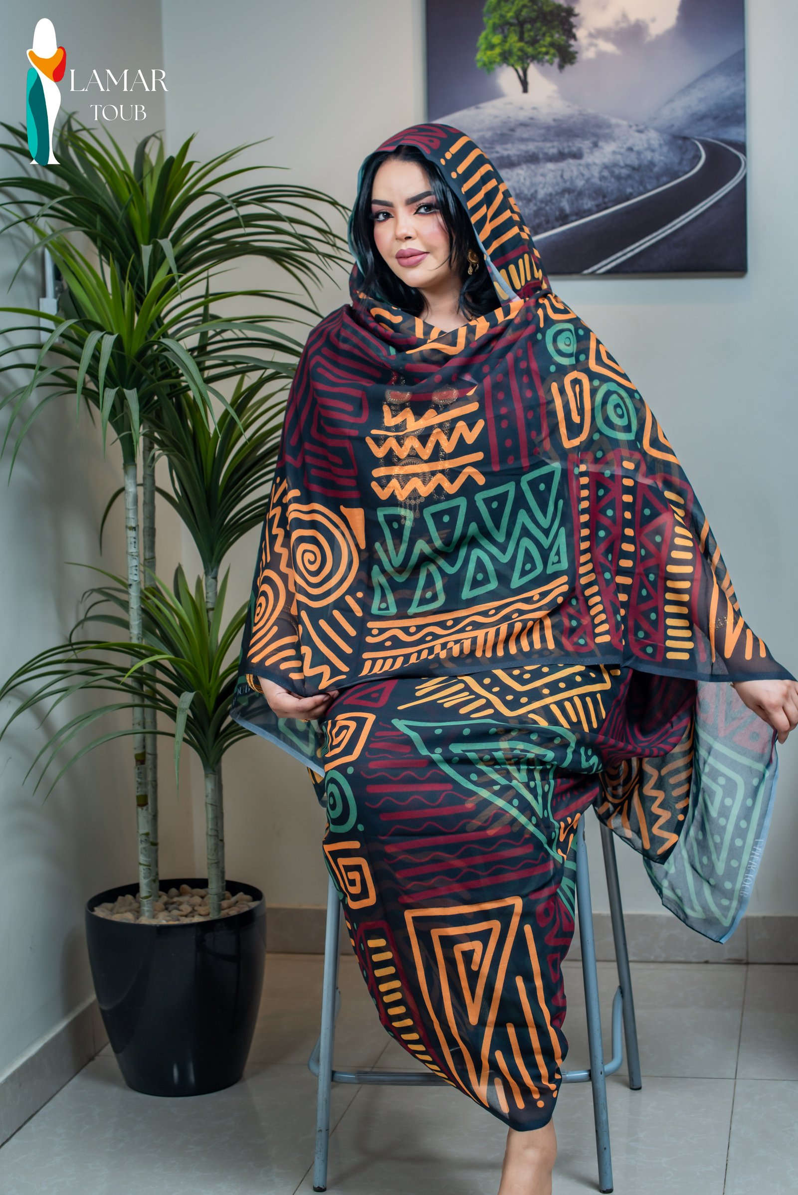 توب سوداني توتل ربط عريض من لمار - Image 2