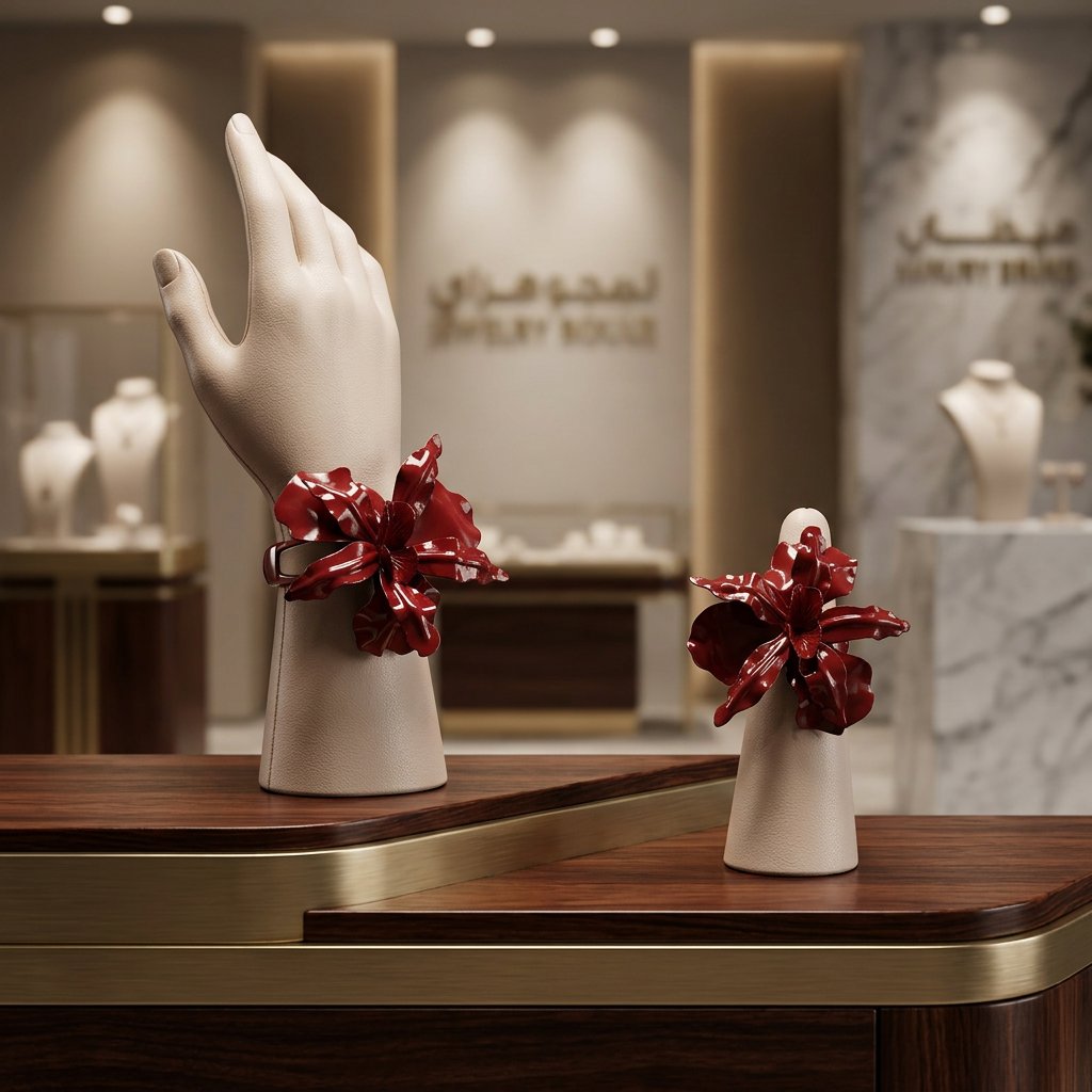 Burgundy color accessory set - Image 1