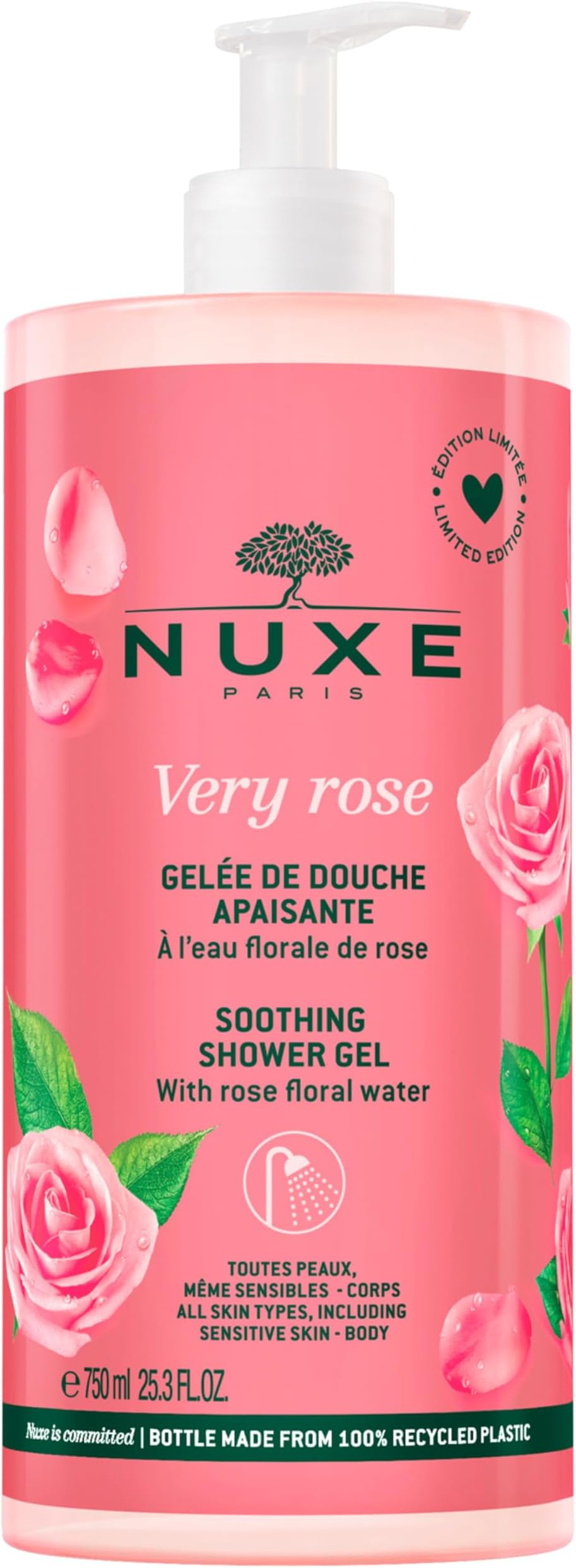Nuxe Very Rose Shower Gel 750 Ml - Image 1