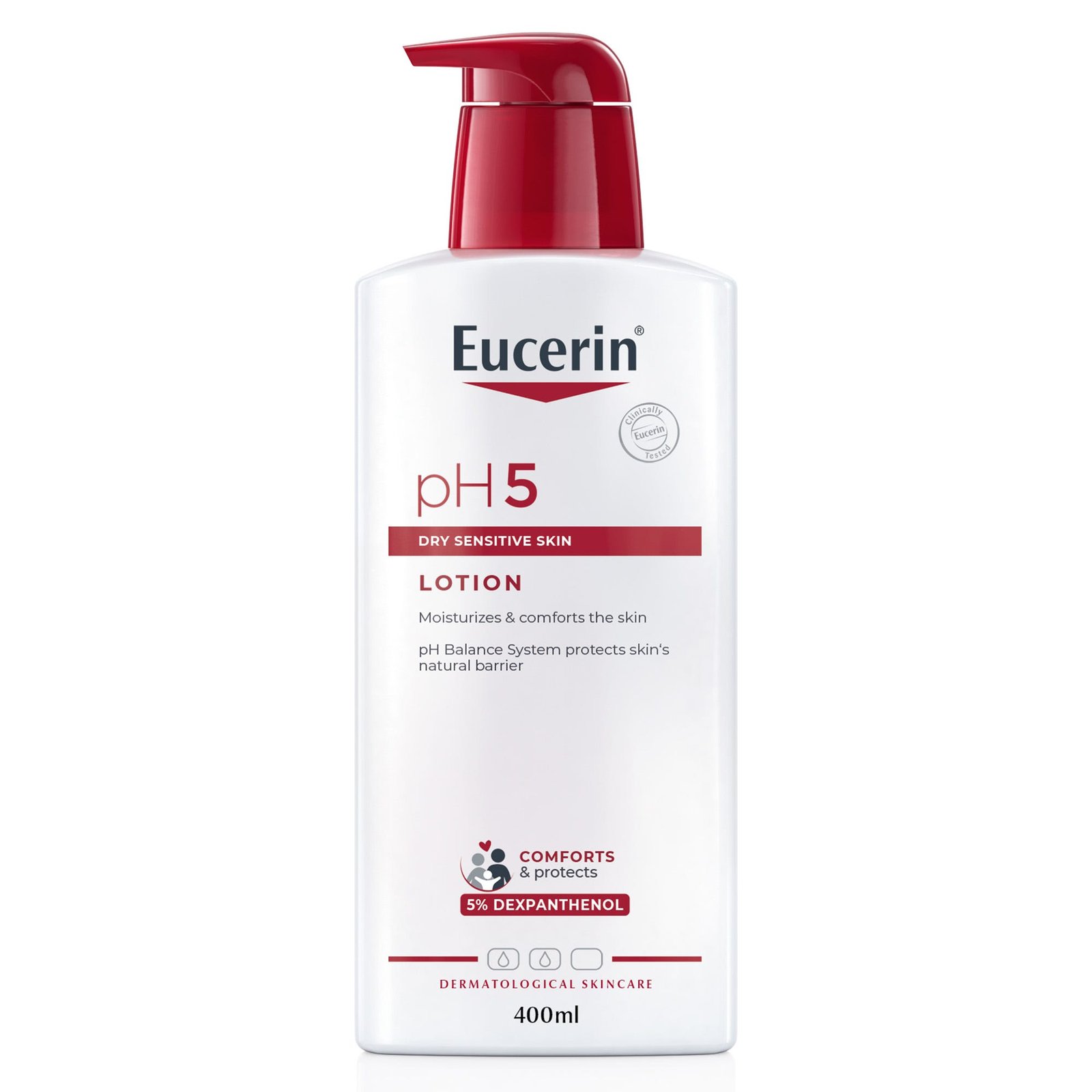 Eucerin pH5 Body Lotion with Dexpanthenol, Hyaluronic Acid, 400ml - Image 1