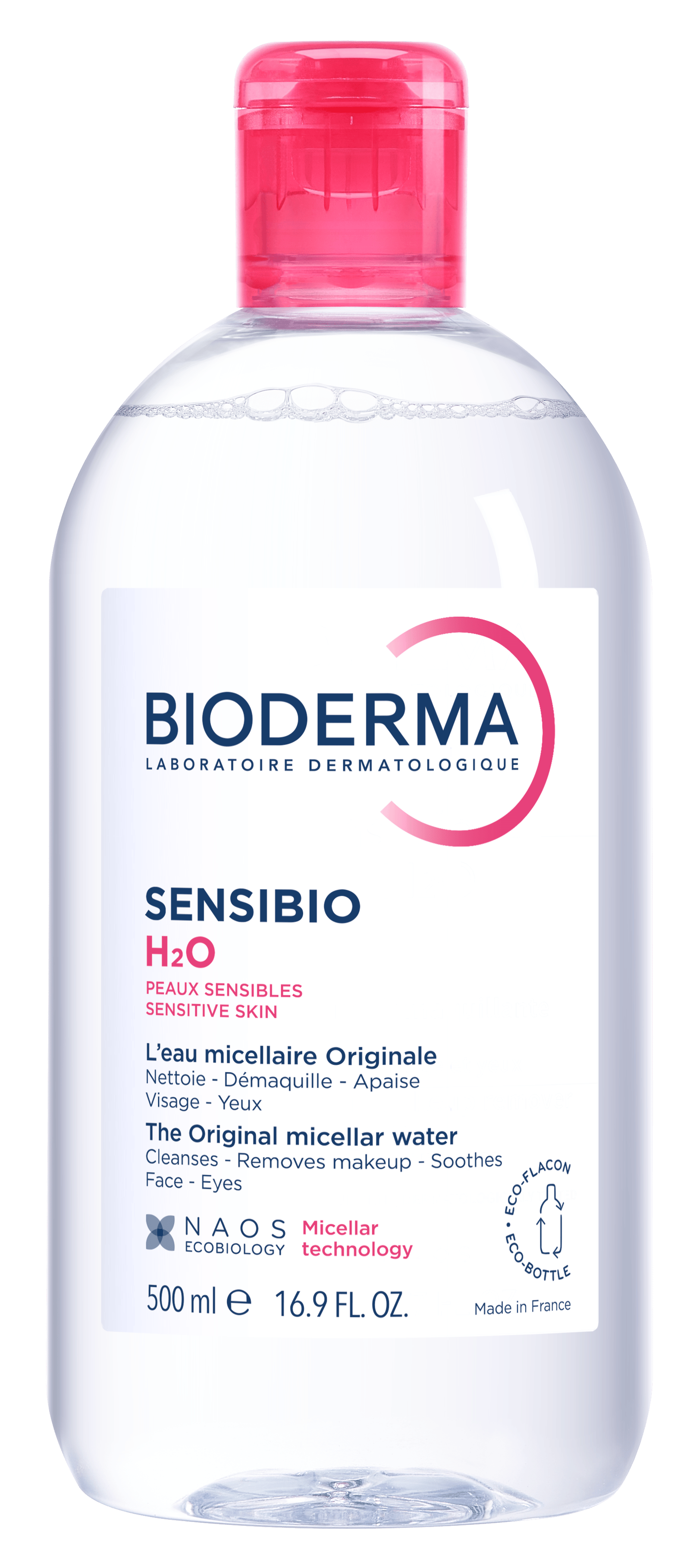 Bioderma Sensibio H2O Micellar Cleanser Solution For Sensitive Skin 500 ml - Image 1