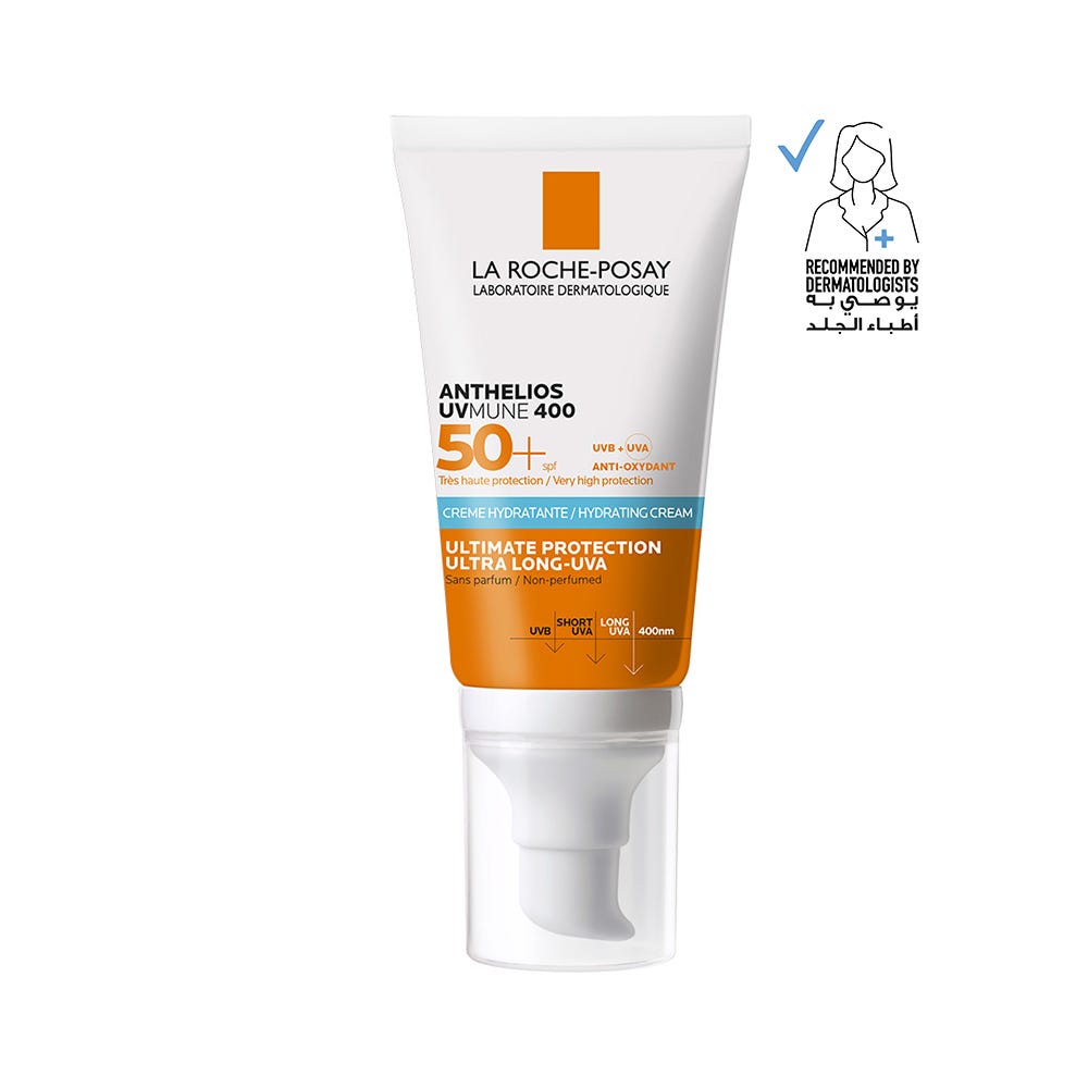 لاروش بوزيه أنثيليوس يوفي ميون 400 كريم مرطب SPF 50+ 50 مل - صورة 1