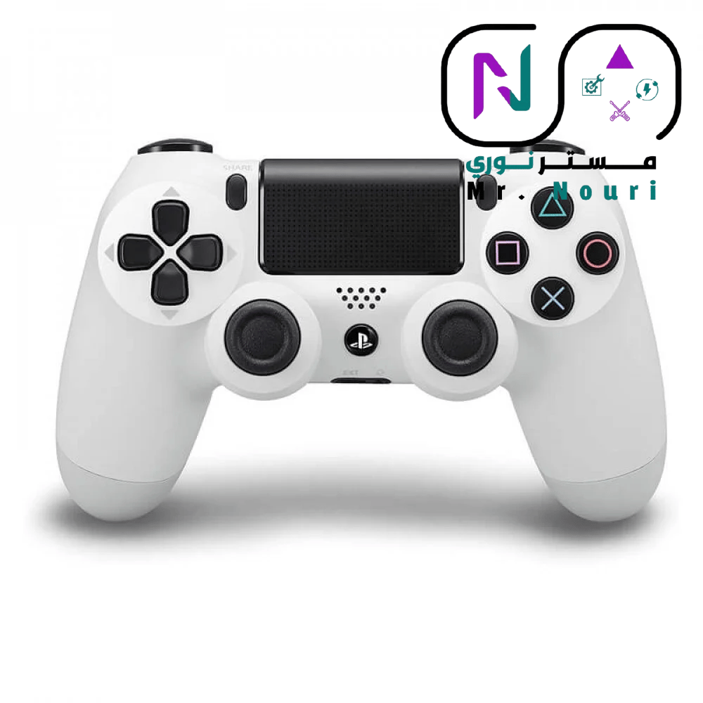 يد تحكم بلايستيشن 4 أصلية (DualShock 4) ابيض – إصدار الوكيل المعتمد - صورة 1