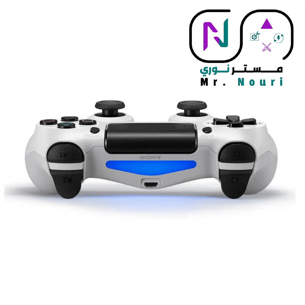 يد تحكم بلايستيشن 4 أصلية (DualShock 4) ابيض – إصدار الوكيل المعتمد - صورة 4