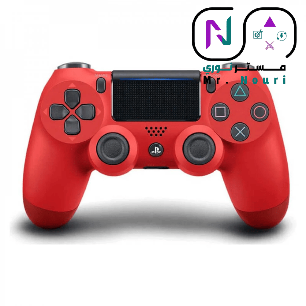 يد تحكم بلايستيشن 4 أصلية (DualShock 4) احمر  – إصدار الوكيل المعتمد - صورة 1