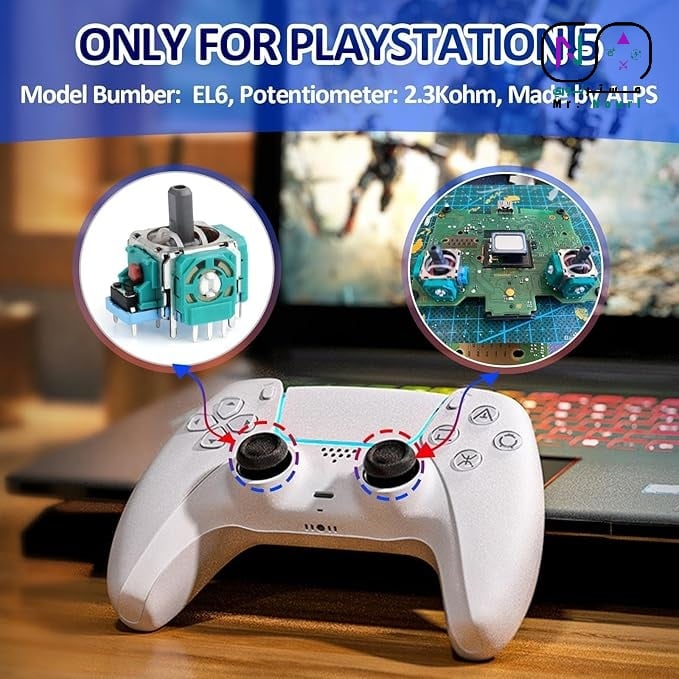 قطعة غيار جير كنترول (Analog Stick Sensor) - متوافق مع يد PS5 و PS4 - صورة 3
