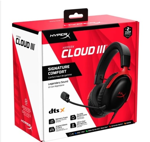 سماعة الألعاب الاحترافية HyperX Cloud III السلكية - صورة 1