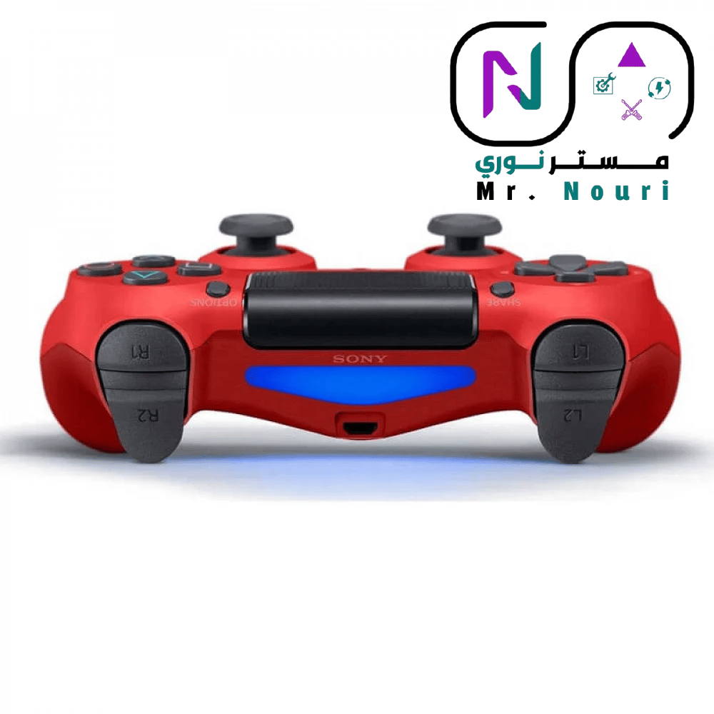 يد تحكم بلايستيشن 4 أصلية (DualShock 4) احمر  – إصدار الوكيل المعتمد - صورة 4