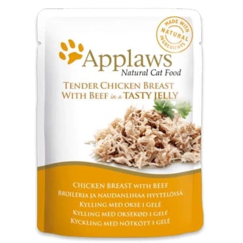Applaws Wet Cat Food Tinder Chicken Breast With Beef In a Tasty Jelly 70 g - Image 1