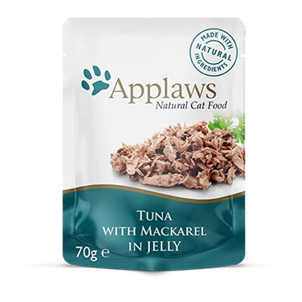 Applaws Natural Cat Food, Tender Tuna with Mackerel in a Tasty Jelly, 70g - Image 1