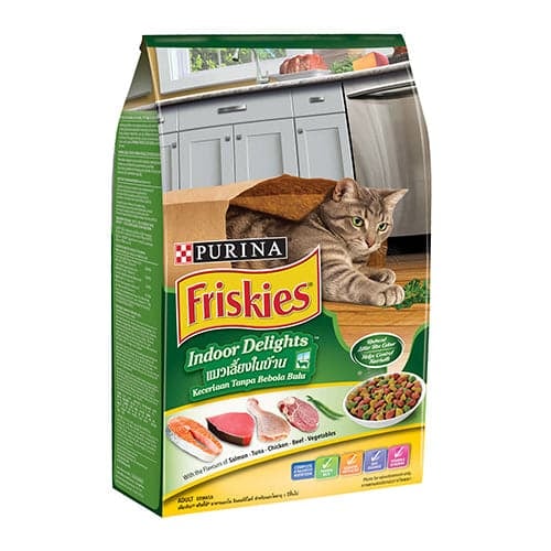 بورينا فريسكيس طعام جاف للقطط المنزلية بنكهة اللحوم المتنوعة و الخضروات 1.1kg - Image 1