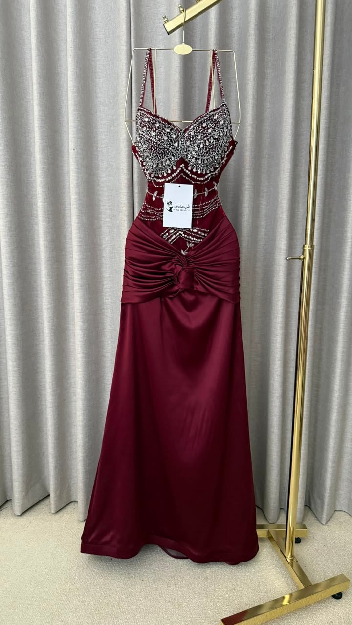 فستان سهرة  رونق العنّابي - صورة 1